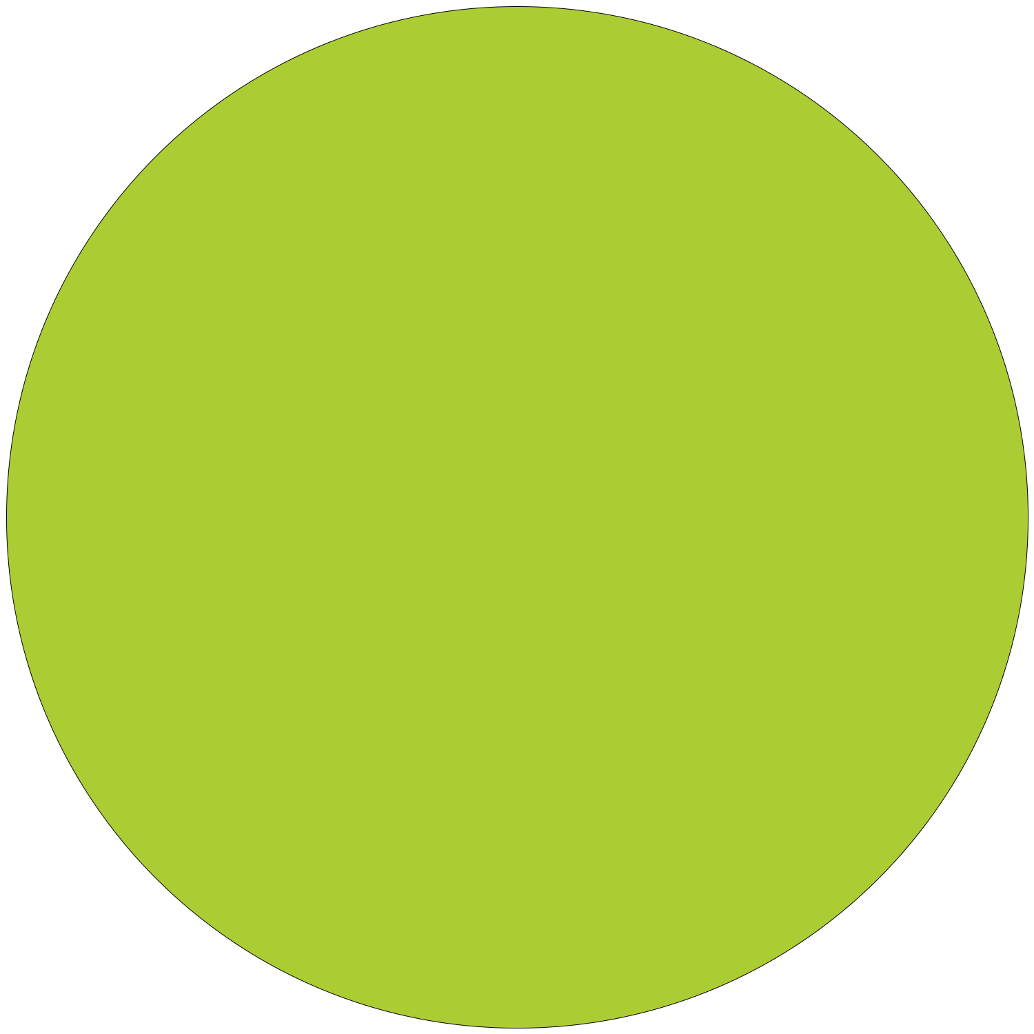 Light green circle