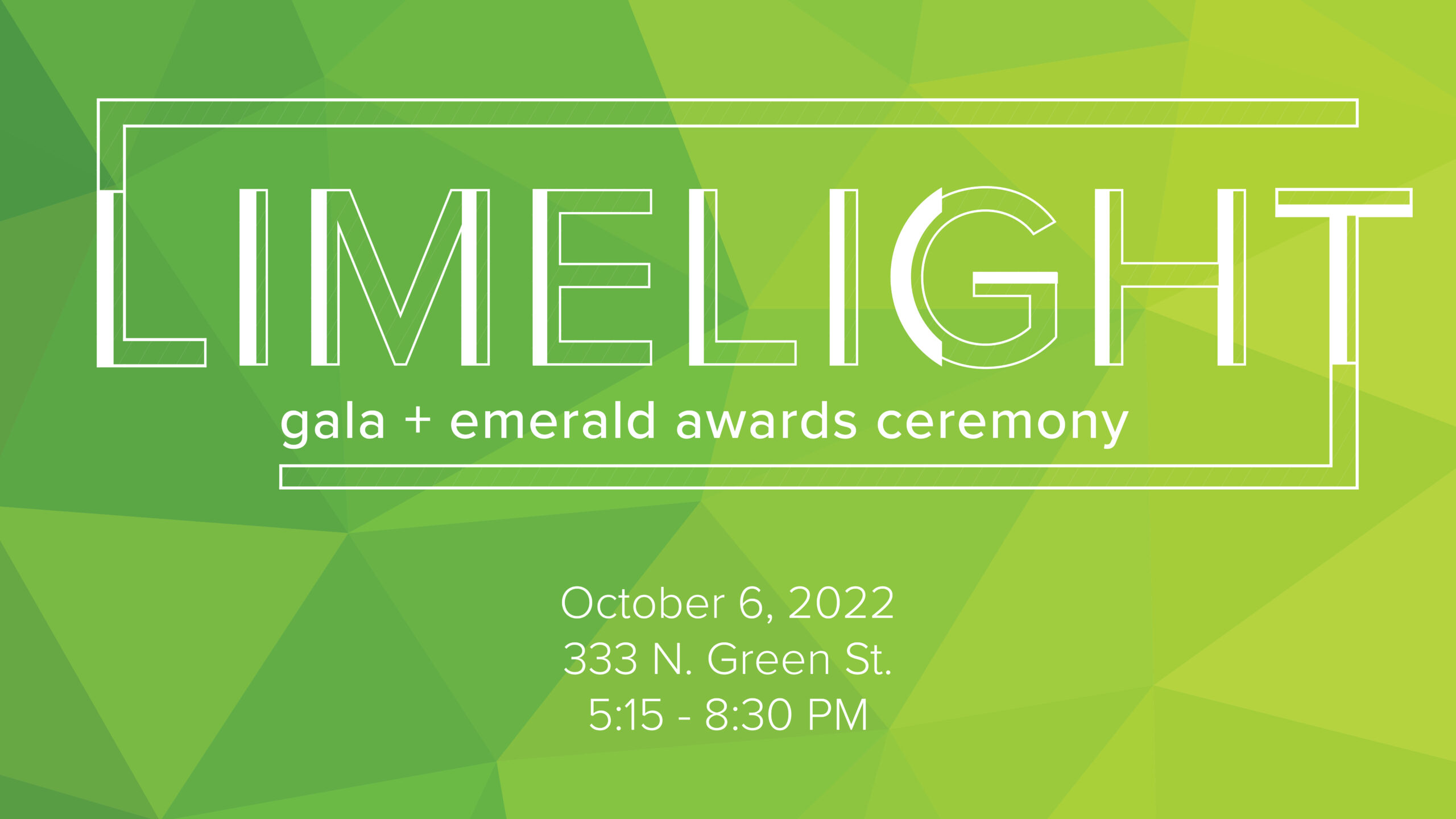 Limelight Gala + Emerald Awards Ceremony 2022 Illinois Green Alliance