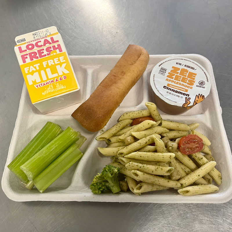 River Trails started Meatless Monday cafeteria lunches.