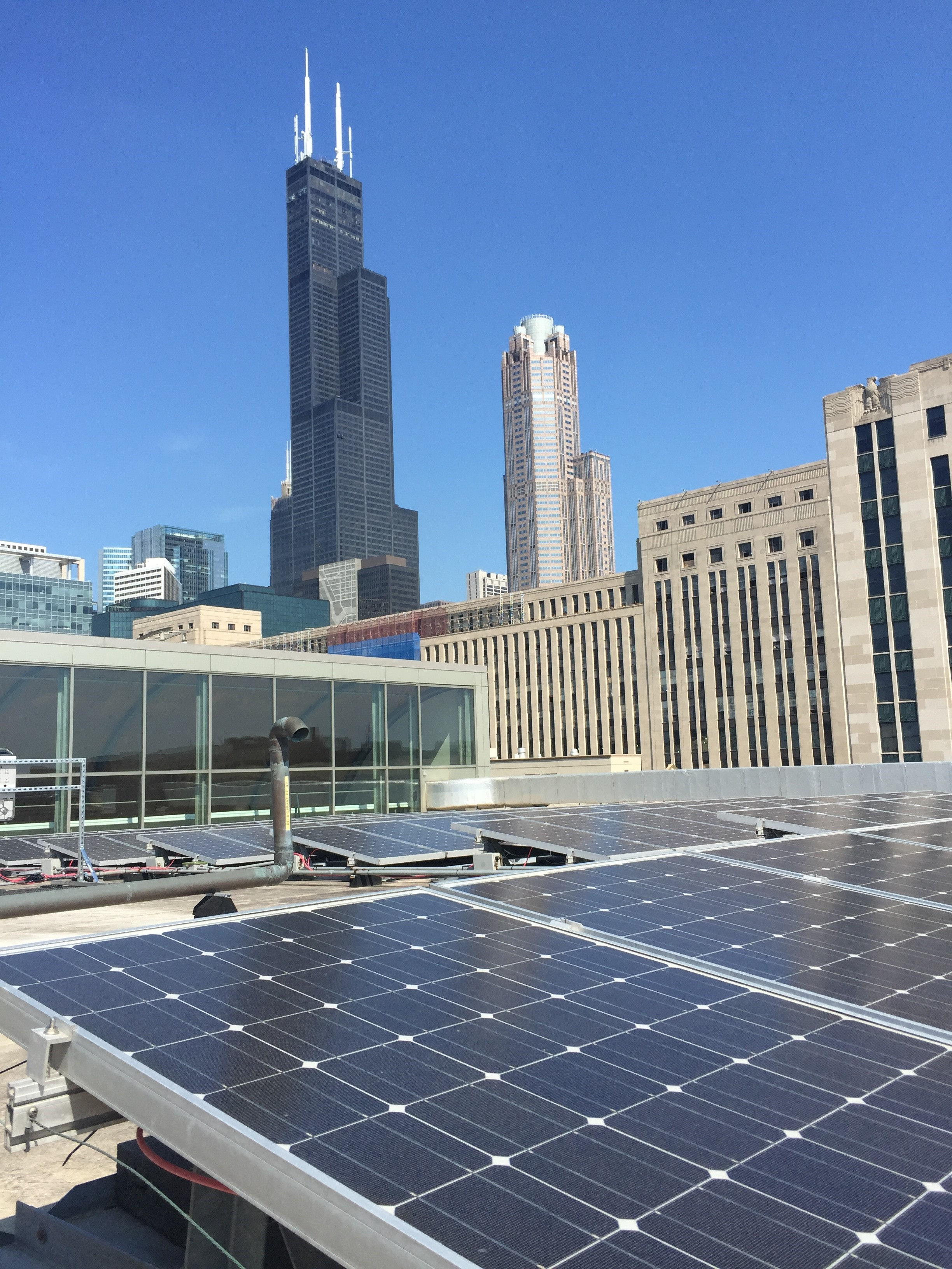 Solar Panels on the Cook County Domestic Violence Courthouse.